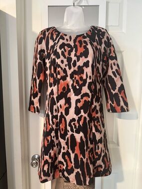 Bar III Women’s Dress. Pink Leopard. Size M.